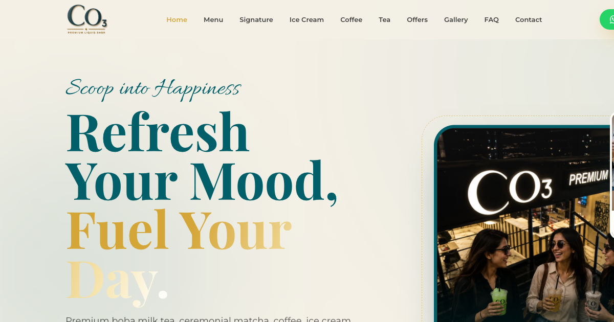 CO3 Premium Liquid Shop case study main preview