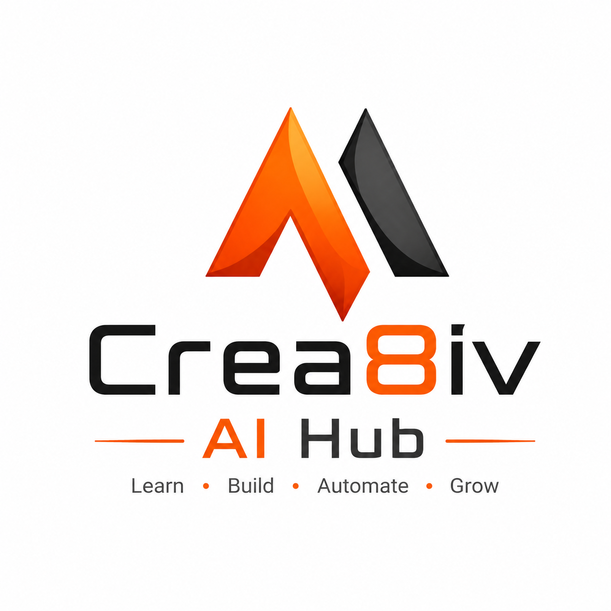Crea8iv AI Hub logo identity by Crea8iv Media
