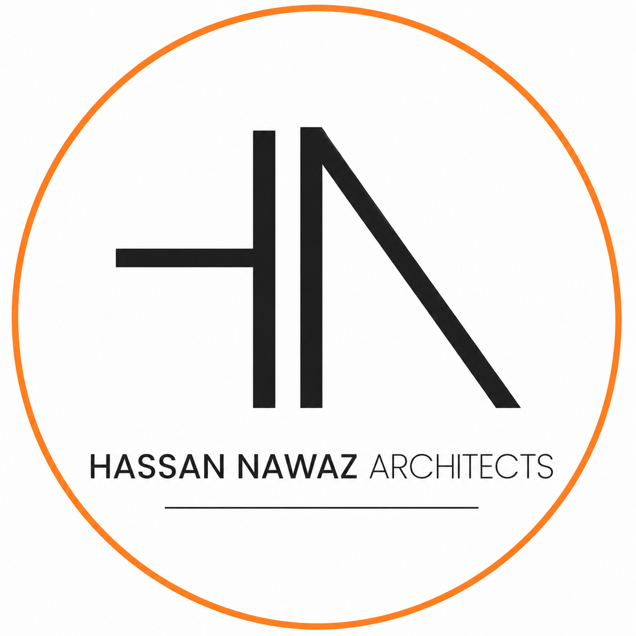 Hassan Nawaz Architects logo identity by Crea8iv Media