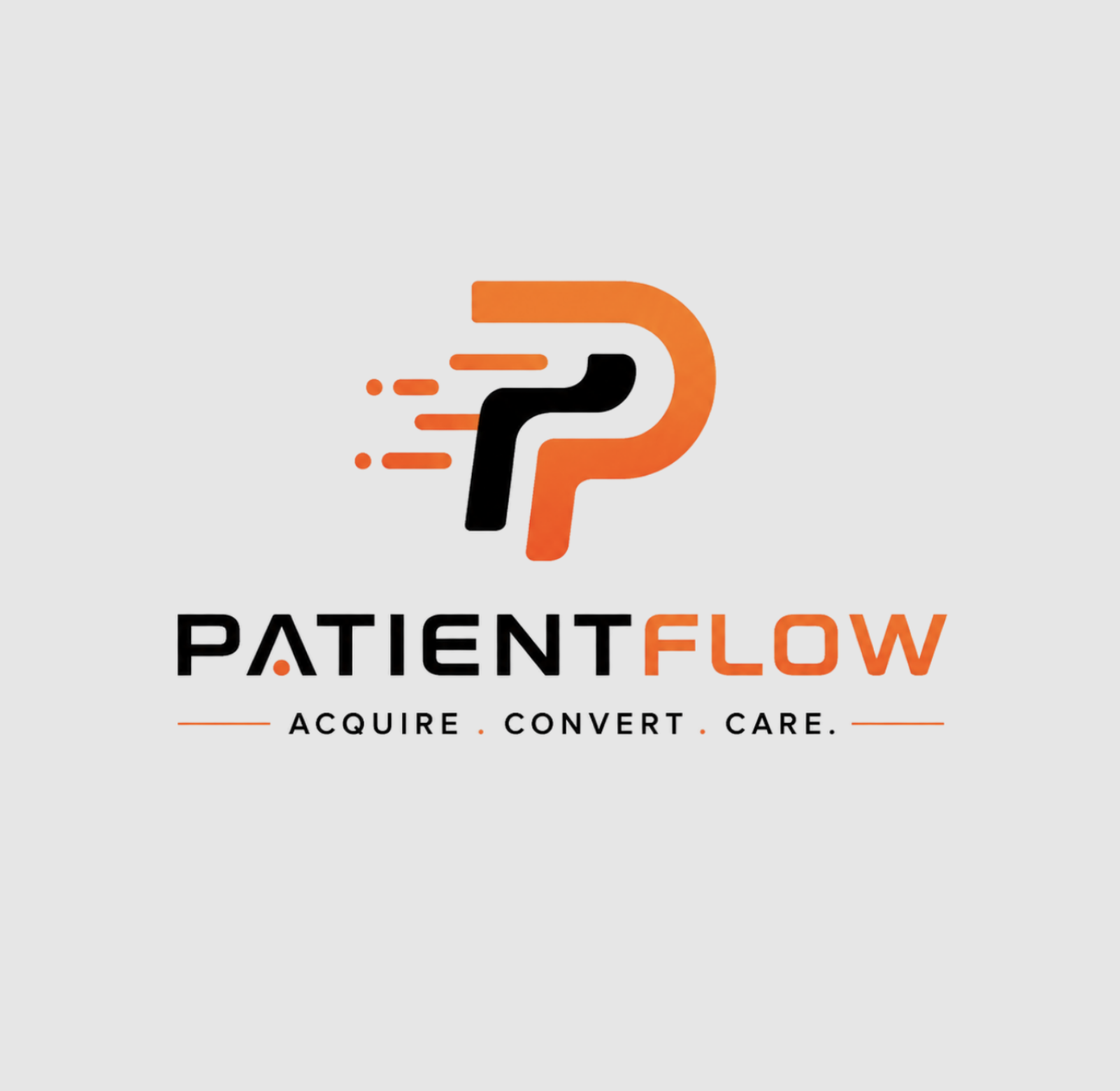 PatientFlow logo identity by Crea8iv Media