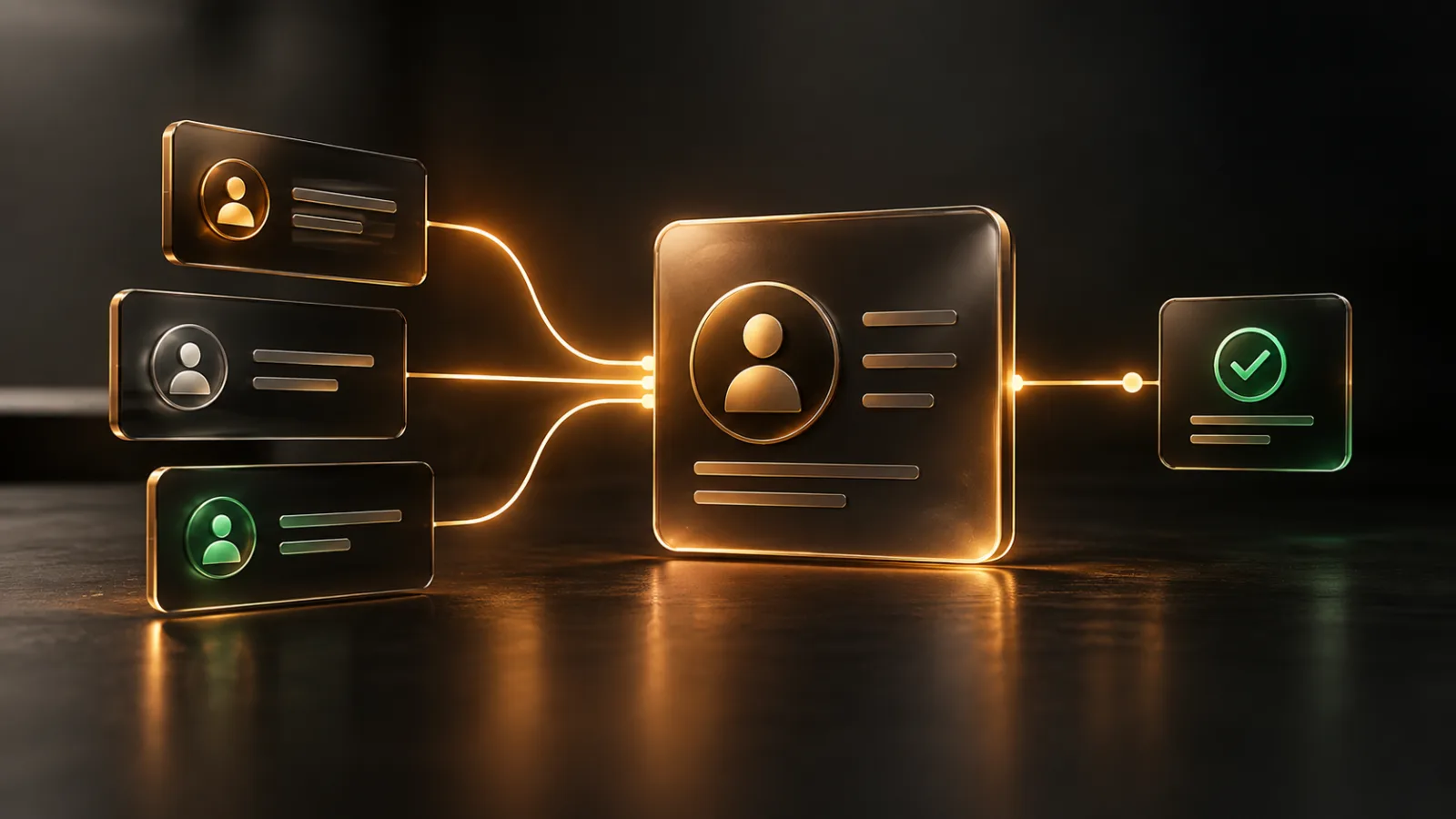 Healthcare industry visual card for digital marketing