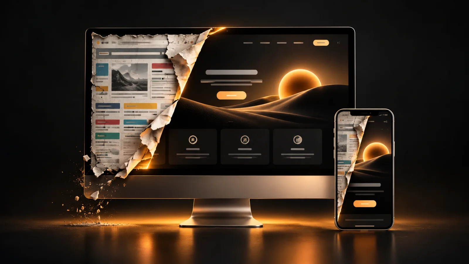 Minimal website conversion system visual by Crea8iv Media