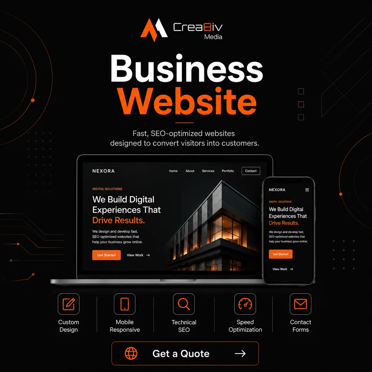 Mobile Apps service visual by Crea8iv Media