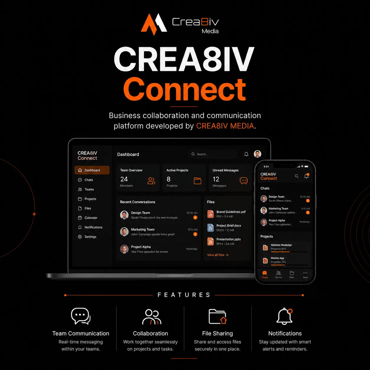 CRM Development service visual by Crea8iv Media