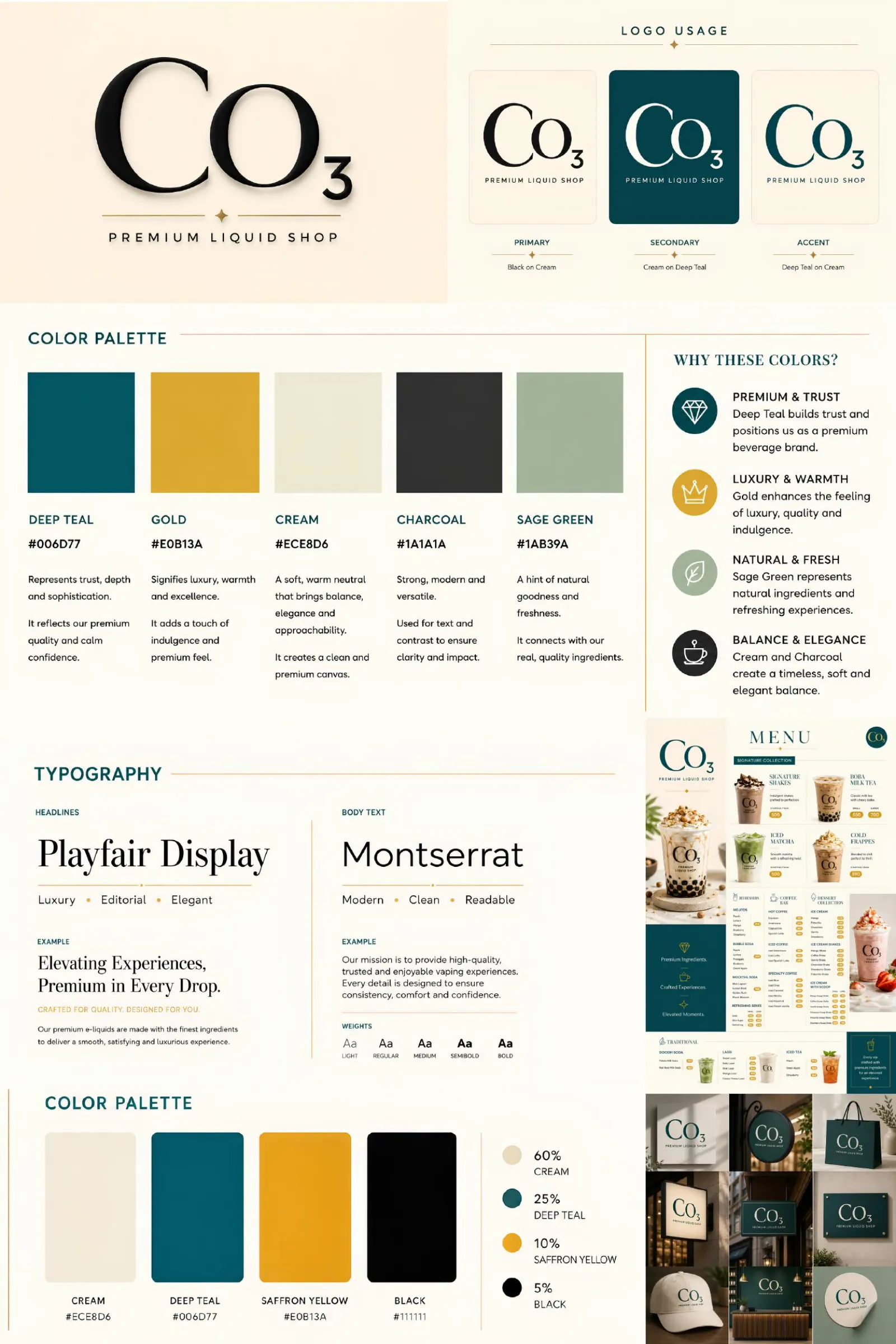 CO3 Restaurant Brand Guidelines by Crea8iv Media